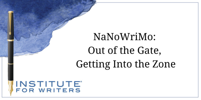 11.3.20-IFW-NaNoWriMo-Out-of-the-Gate-Getting-Into-the-Zone