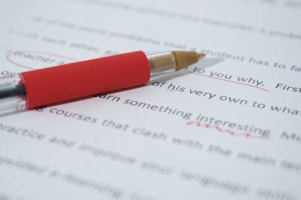 Revision Clearing the Clutter CANVA red pen