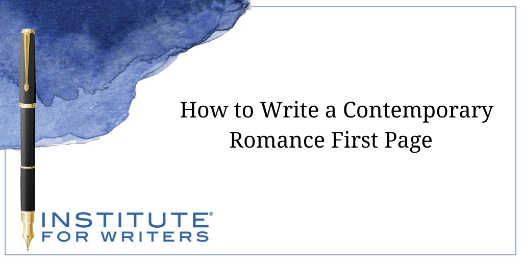 How to Write a Contemporary Romance First Page