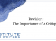 Revision The Importance of a Critique